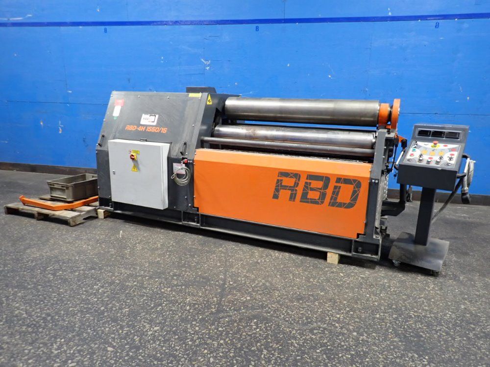 Kaast Machine Tools 61" Hydraulic Plate Roller - Hrc Rbd-4h 1550/15