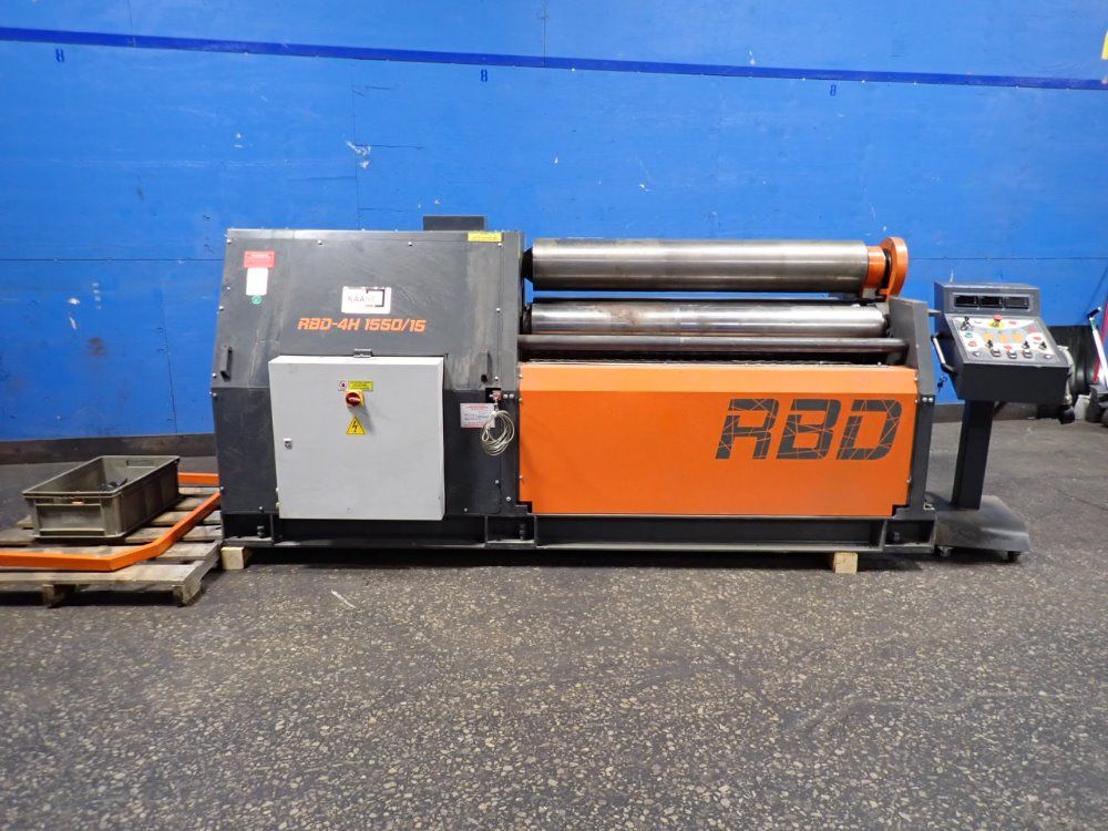 Kaast Machine Tools 61" Hydraulic Plate Roller - Hrc Rbd-4h 1550/15