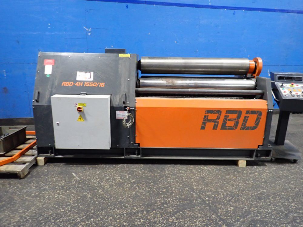 Kaast Machine Tools 61" Hydraulic Plate Roller - Hrc Rbd-4h 1550/15