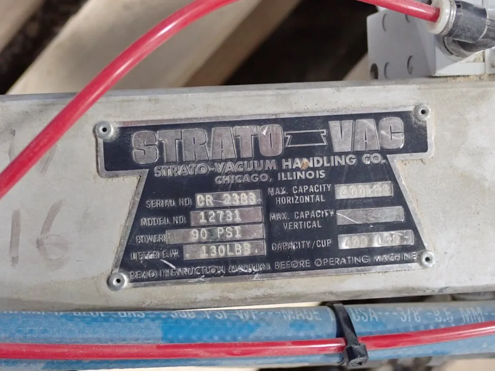Strato Vacuum Handling Co. 400 Lbs Vacuum Lift - 12731