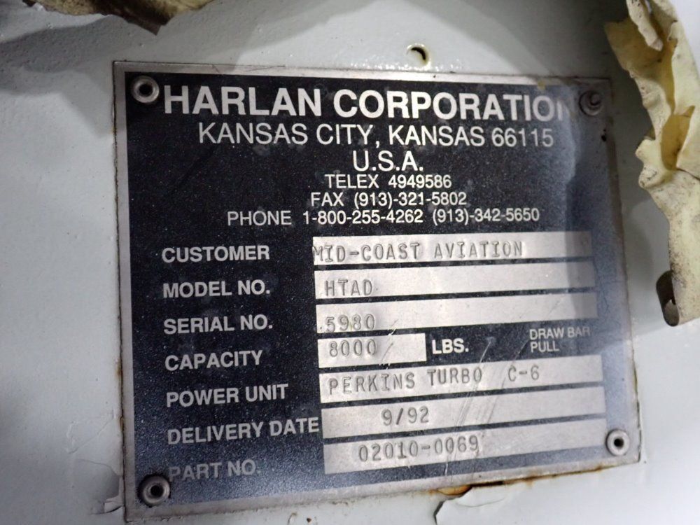 Harlan Corporation 8000 Lbs Baggage Tractor - Htad