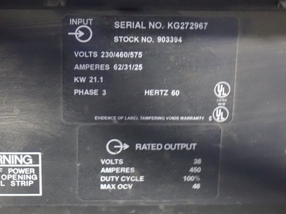 Miller Electric 450 Amps Welder - Deltaweld 452