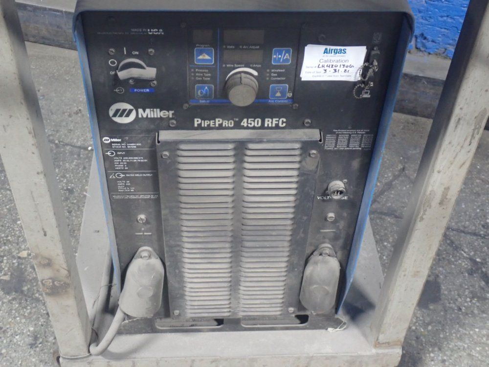 Miller Electric 450 Amps Welder - Pipepro 450 Rfc