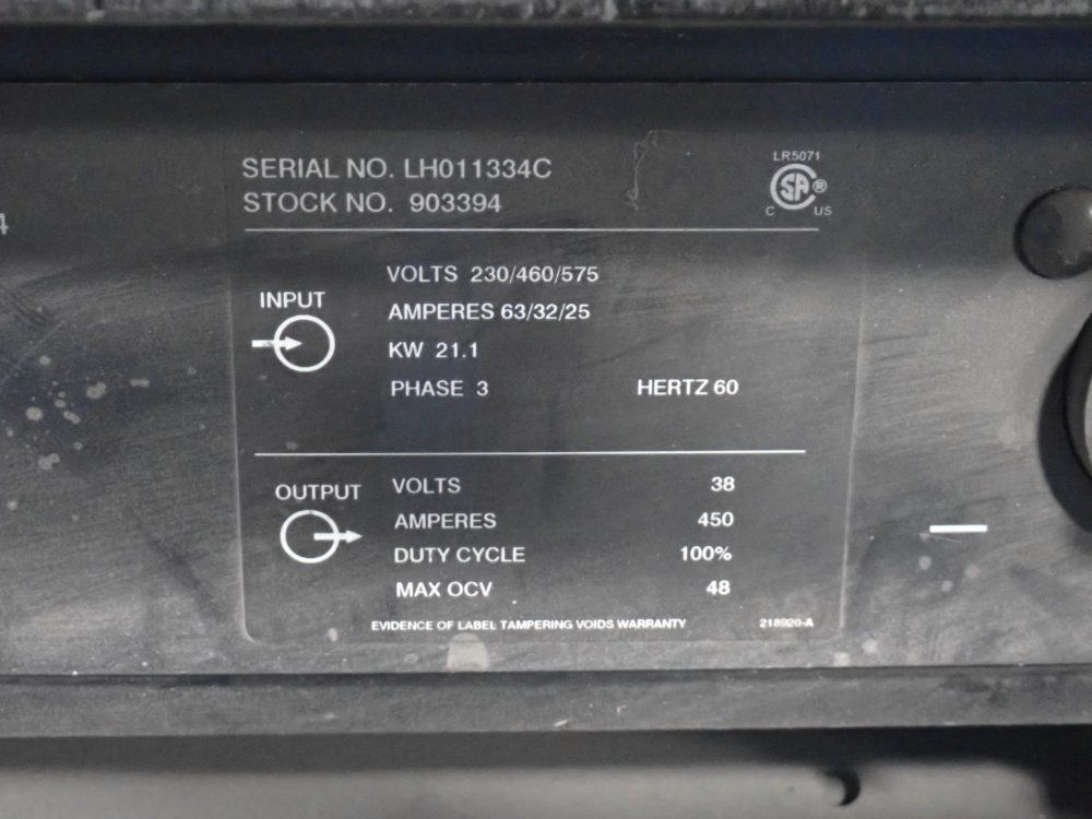 Miller Electric 450 Amps Welder - Deltaweld 452