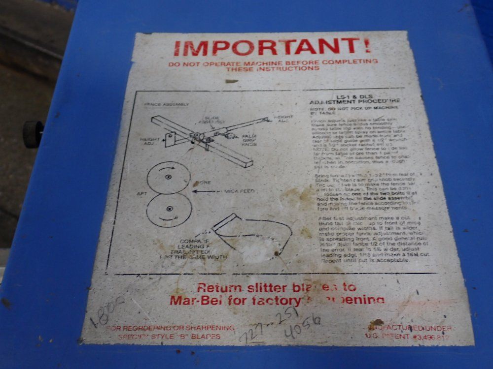 Mar-bel Inc Slitter - Ls1