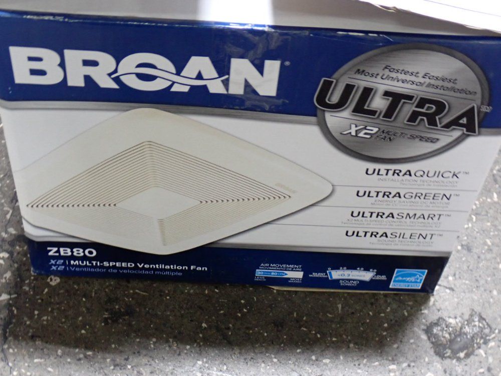 Broan Ventilation Fan - Zb80