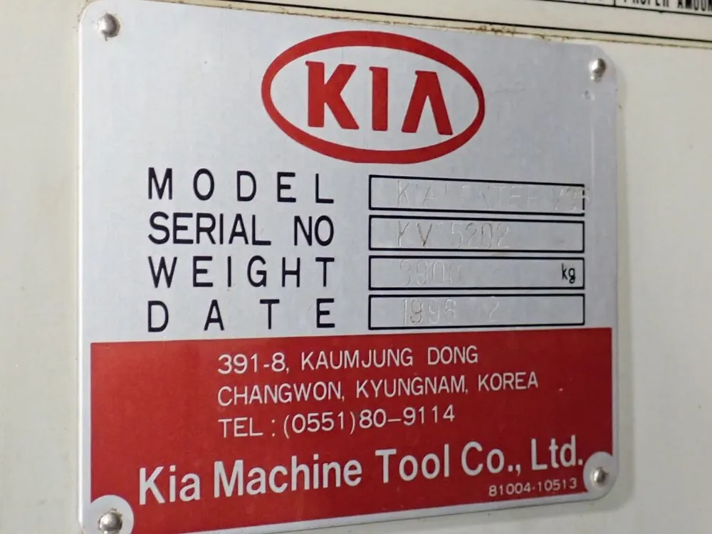 Kia Machine Tool 18" X 36" Cnc Vmc - V35