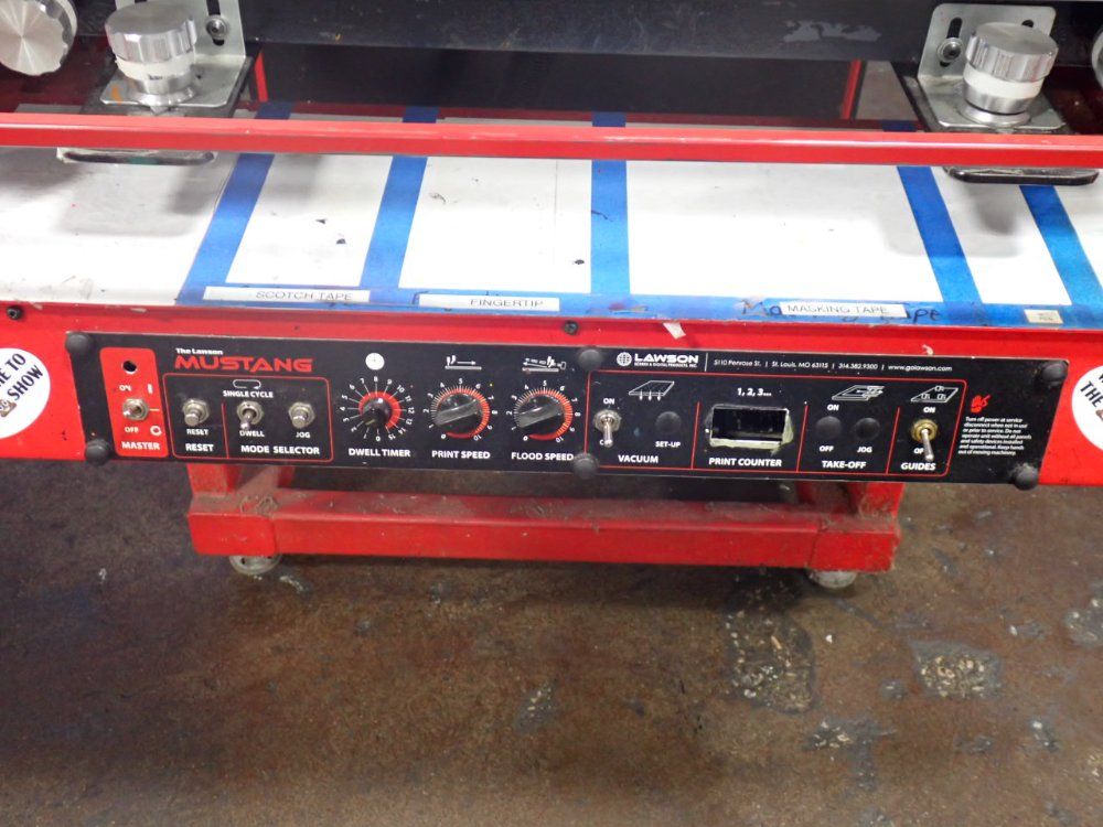 Lawson Screen Products Inc Graphic Screen Printing Press - Mustang