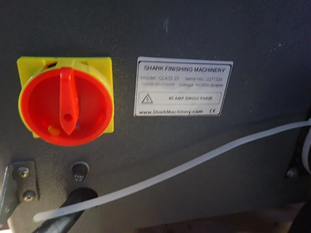 Shark Finishing Machinery 40 Amps Glass Uv Coater - Glass 25