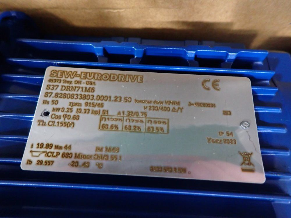 Sew-eurodrive 0.33 Hp Gear Drive - S37 Drn71m6