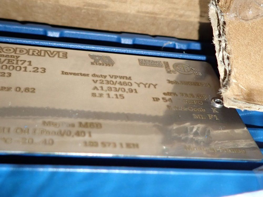 Sew-eurodrive 0.50 Hp Gear Drive - W30 Drn71m4/ei71