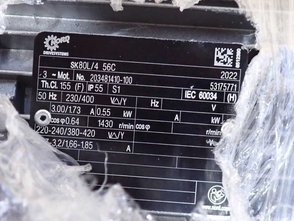 Nord 0.55 Kw Motor - Sk80l/4 56c