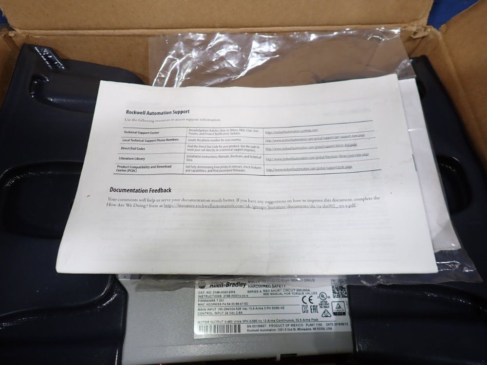 Allen-bradley Kinetix 5500 Servo Drive - 2198-h040-ers
