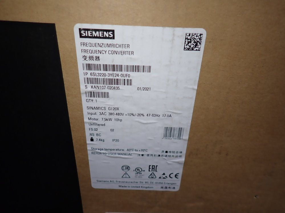 Siemens Frequency Converter - Sinamics G120x