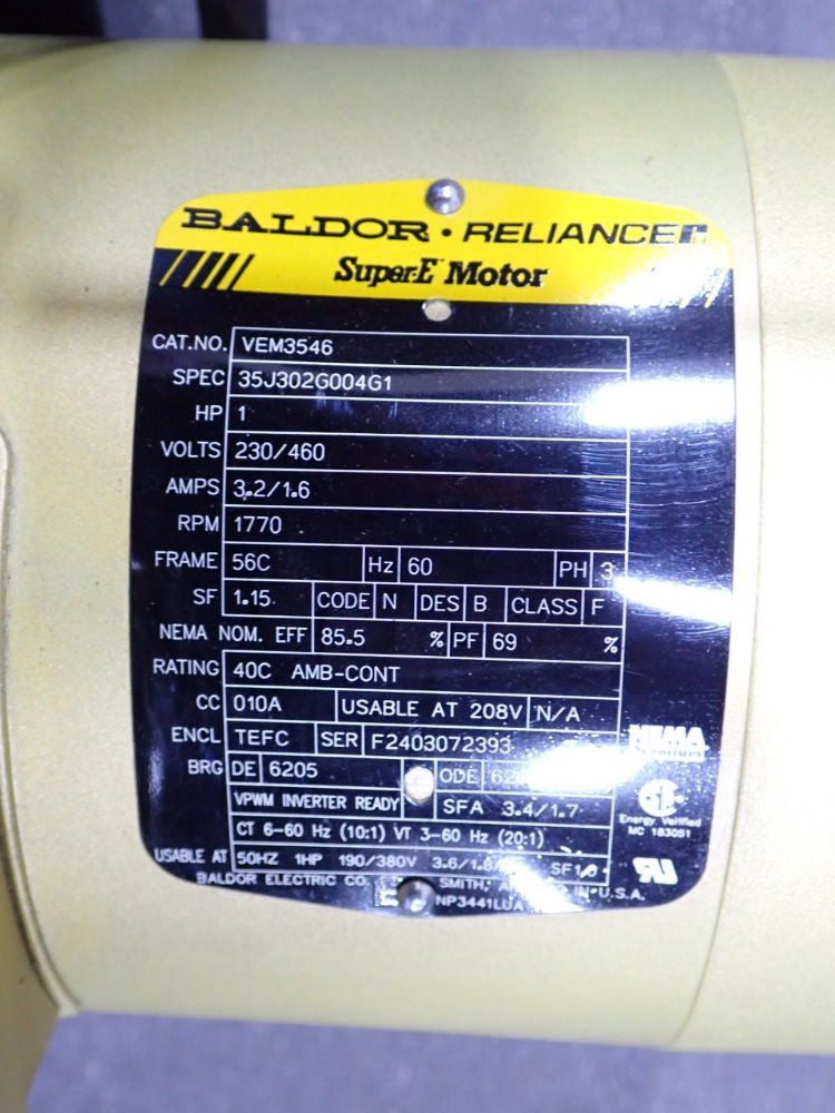 Baldor 1 Hp Motor - Vem3546