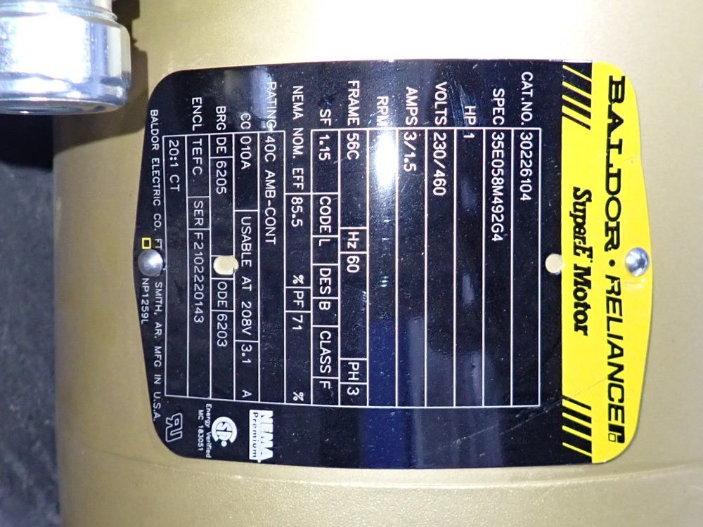 Baldor 1 Hp Motor - 30226104
