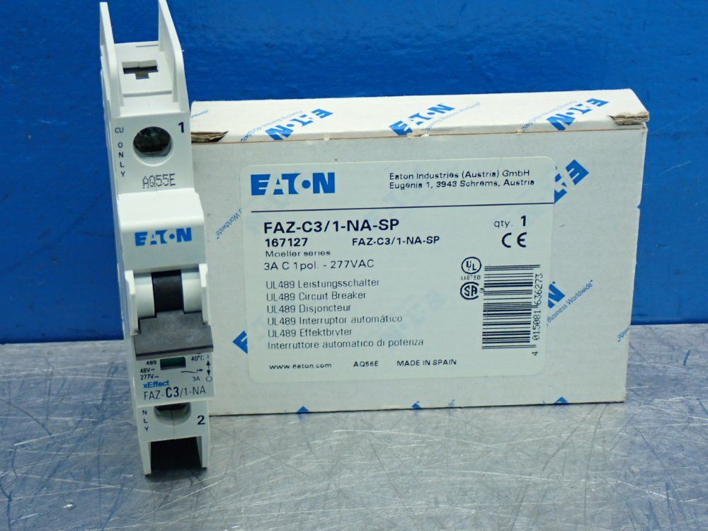 Eaton Miniature Circuit Breaker - Faz-c3/1-na-sp | HGR*24