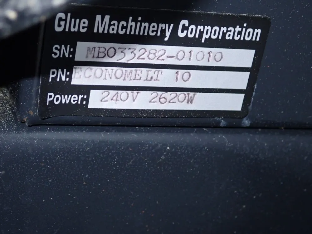 Glue Machinery Corp 2620 Watts Hot Glue Machine - Economelt 10