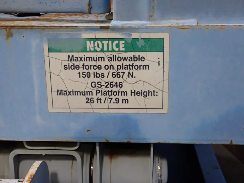Genie 1000 Lbs Scissor Lift - Gs-2646