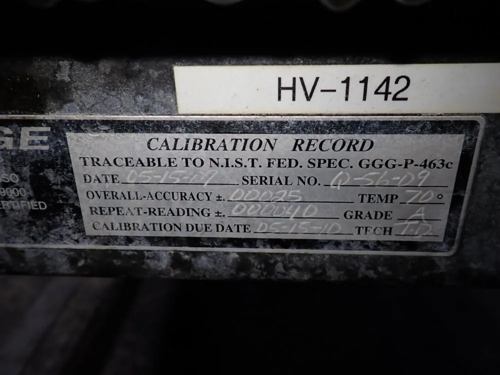 Standridge Granite Corp 37" X 68" Granite Surface Plate
