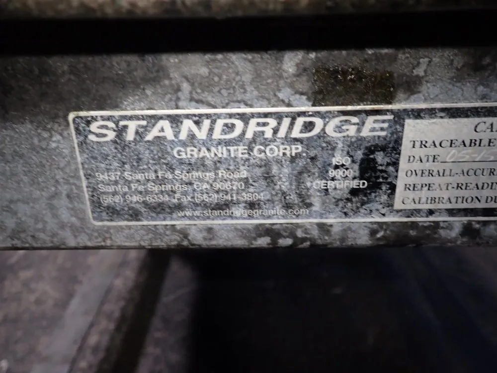 Standridge Granite Corp 37" X 68" Granite Surface Plate