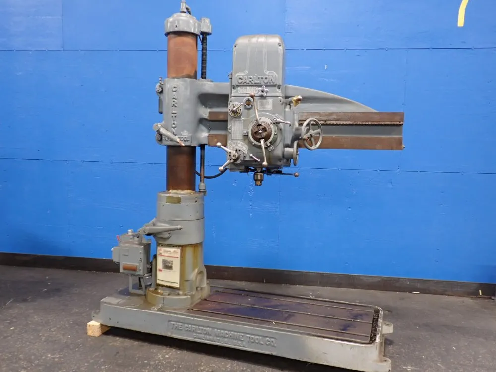 The Carlton Machine Tool Co 4' X 9" Radial Arm Drill