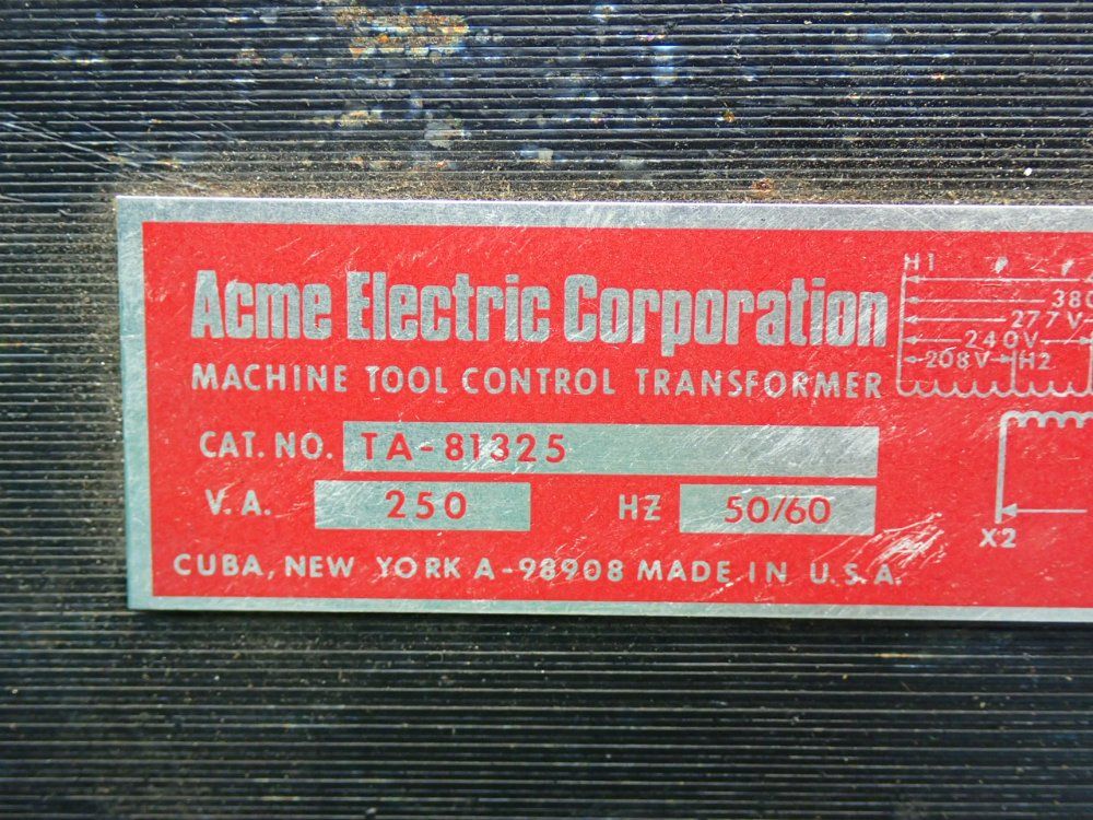Acme Electric Control Transformer Unit - Ta-81325