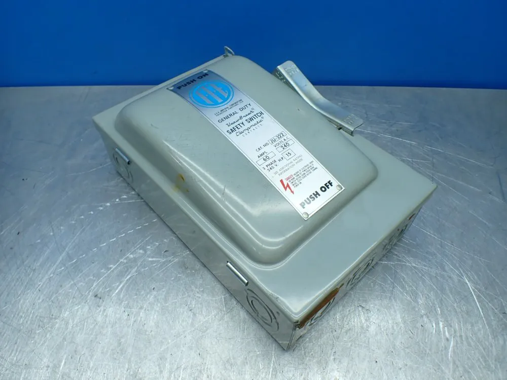 Ite Imperial 15hp General Duty Vacu-break Safety Switch - Ju-322
