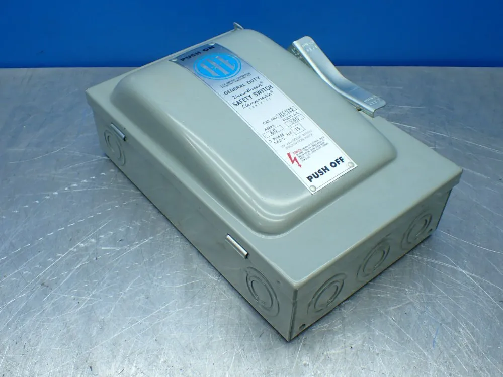 Ite Imperial 15hp General Duty Vacu-break Safety Switch - Ju-322