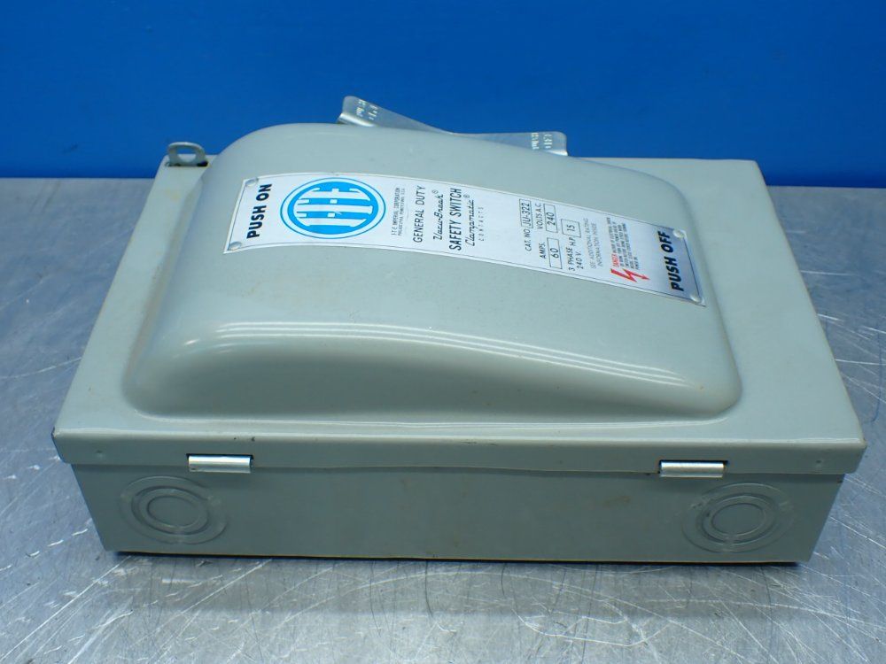 Ite Imperial 15hp General Duty Vacu-break Safety Switch - Ju-322
