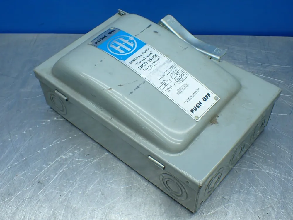 Ite Imperial 15hp General Duty Vacu-break Safety Switch - Ju-322