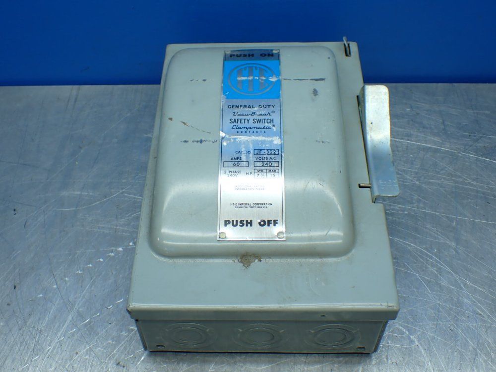 Ite Imperial 15hp General Duty Vacu-break Safety Switch - Ju-322