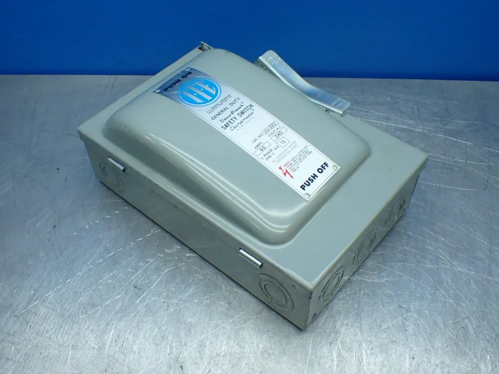 Ite Imperial 15hp General Duty Vacu-break Safety Switch - Ju-322