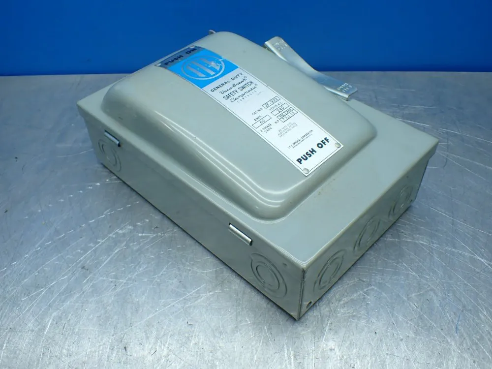 Ite Imperial 15hp General Duty Vacu-break Safety Switch - Ju-322