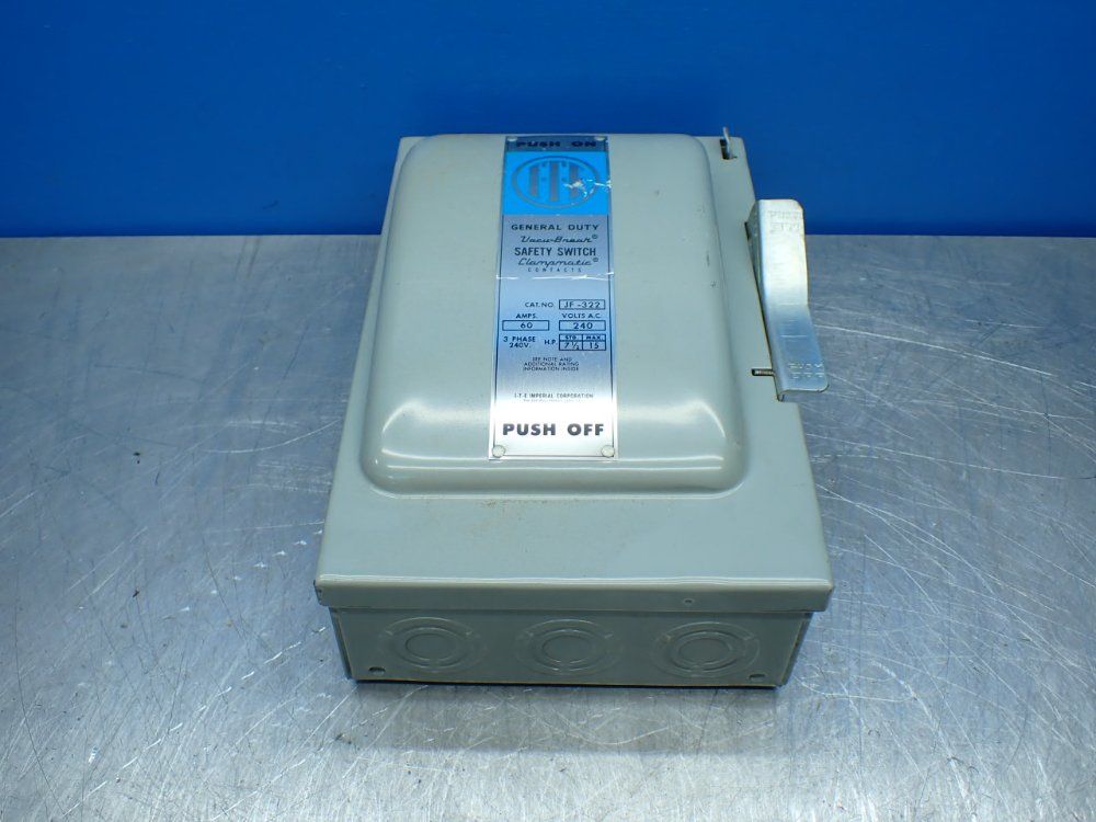 Ite Imperial 15hp General Duty Vacu-break Safety Switch - Ju-322