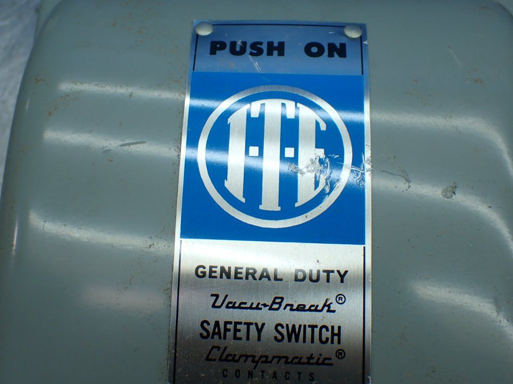 Ite Imperial 15hp General Duty Vacu-break Safety Switch - Ju-322