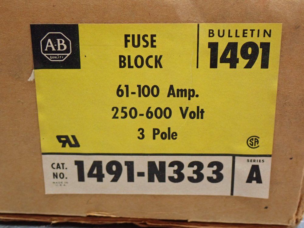 Allen Bradley Fuse Block - 1491-n333