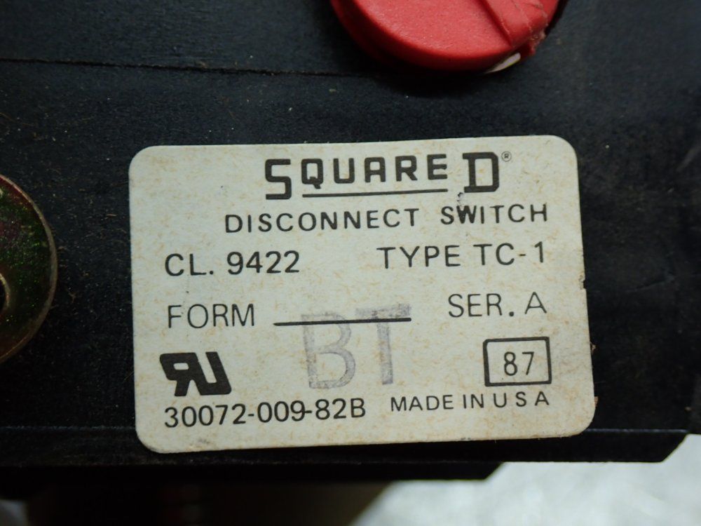 Square D Disconnect Switch - 9422