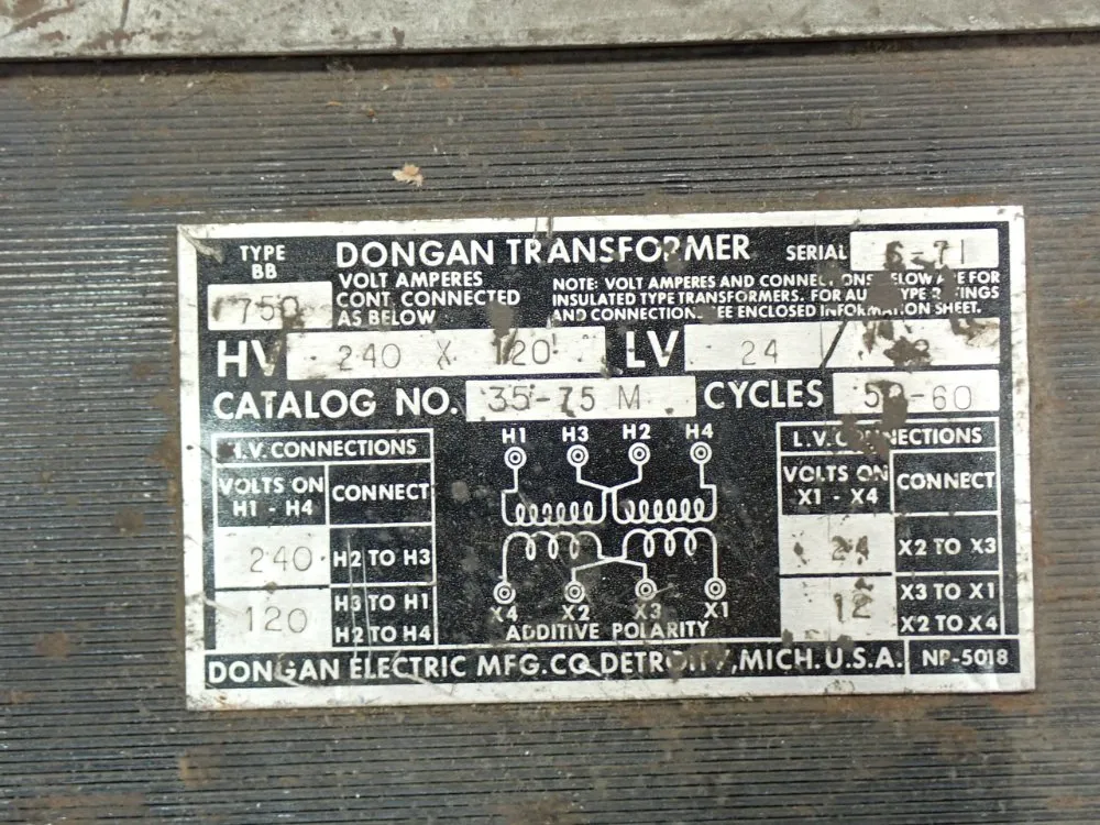 Dongan Transformer Transformer - 35-75m