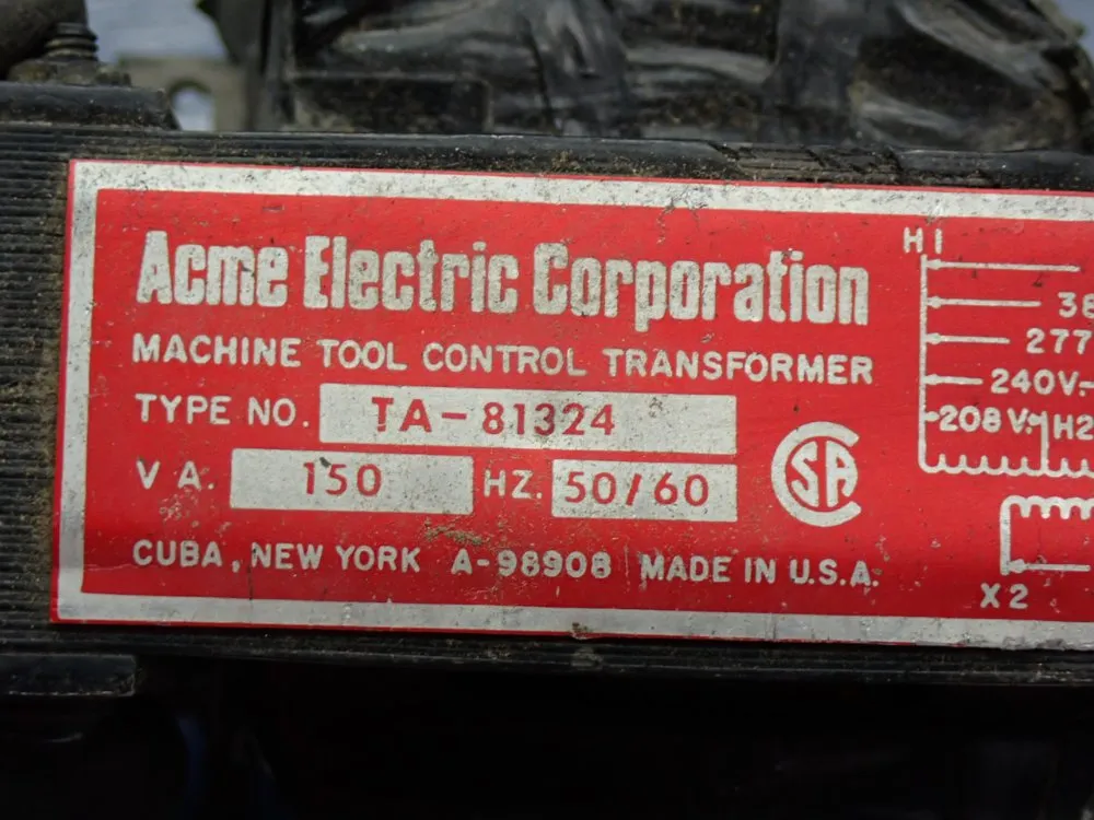 Acme Electric Dry Transformer - Ta-81324