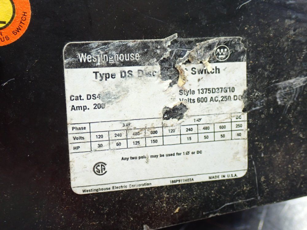 Westinghouse Disconnect Switch - Ds46u