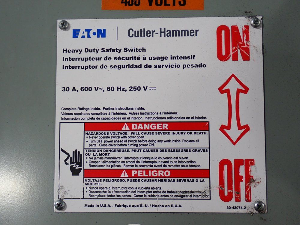 Eaton 30 A Heavy Duty Switch