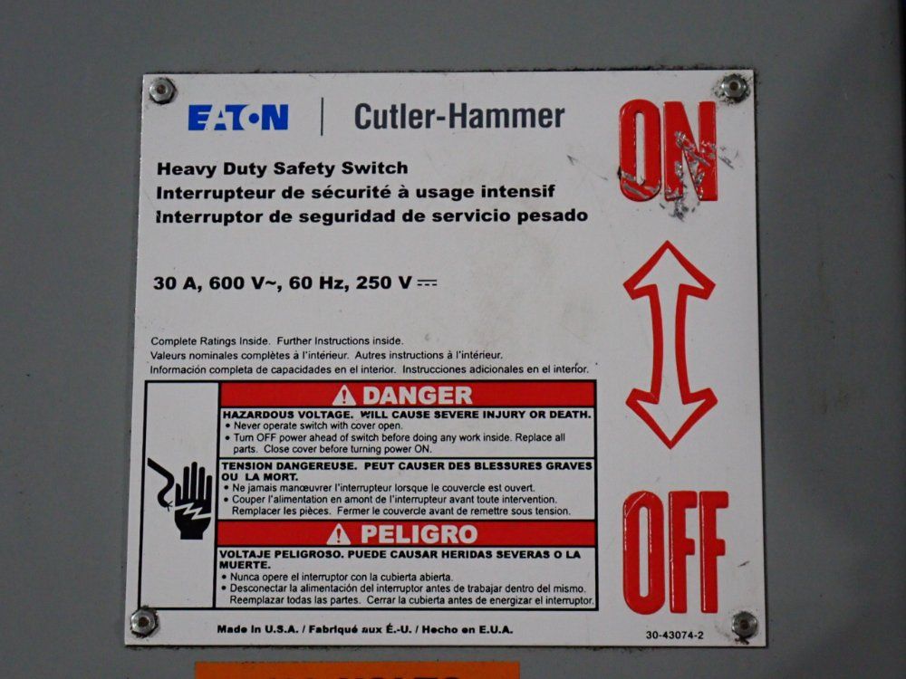 Eaton 30 A Heavy Duty Switch