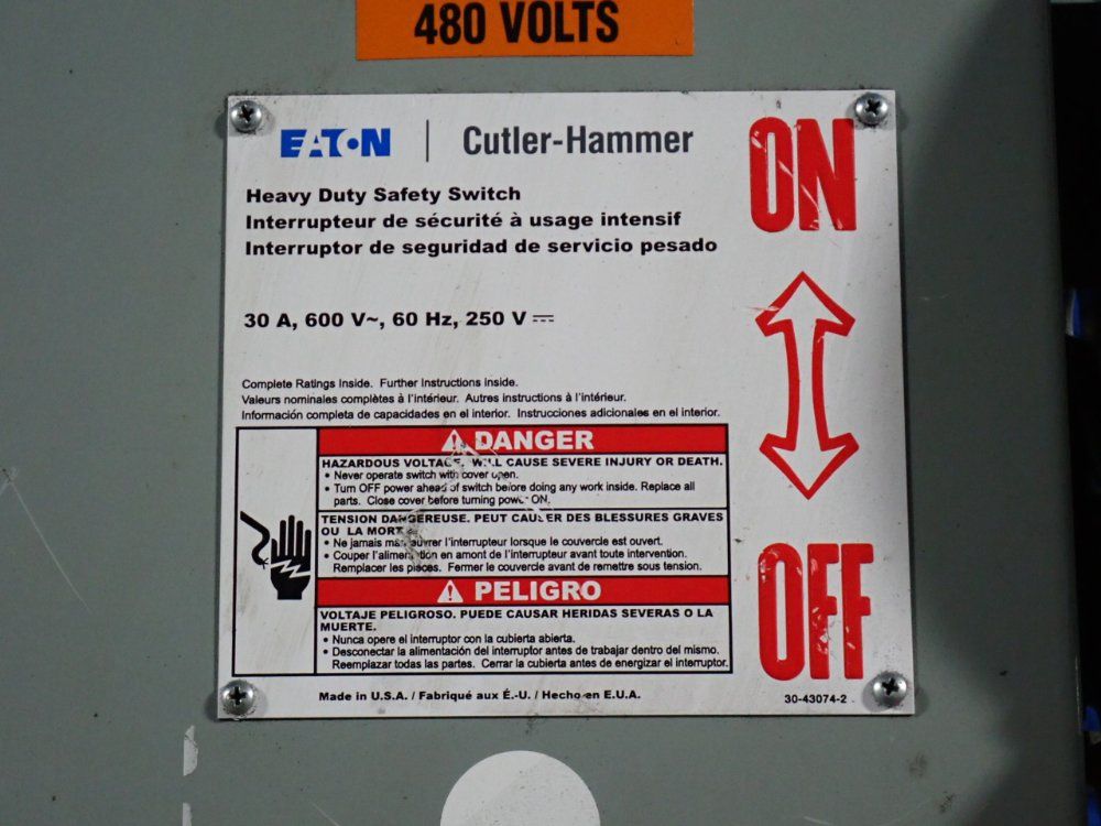 Eaton 30 A Heavy Duty Switch