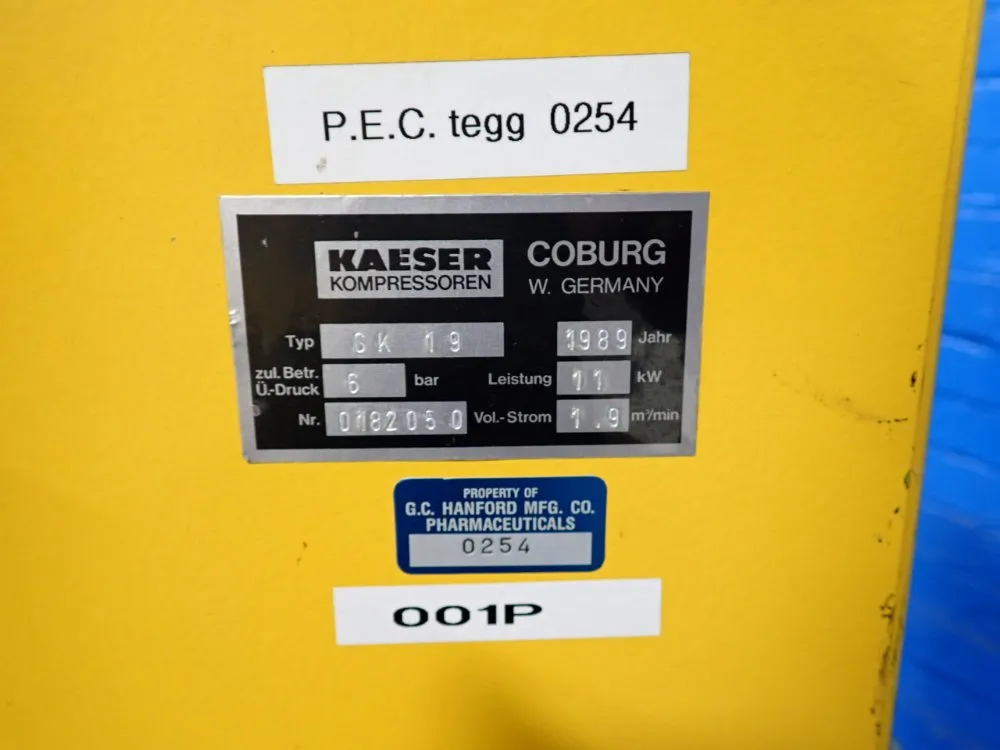 Kaeser Kompressoren Air Compressor - Sk19