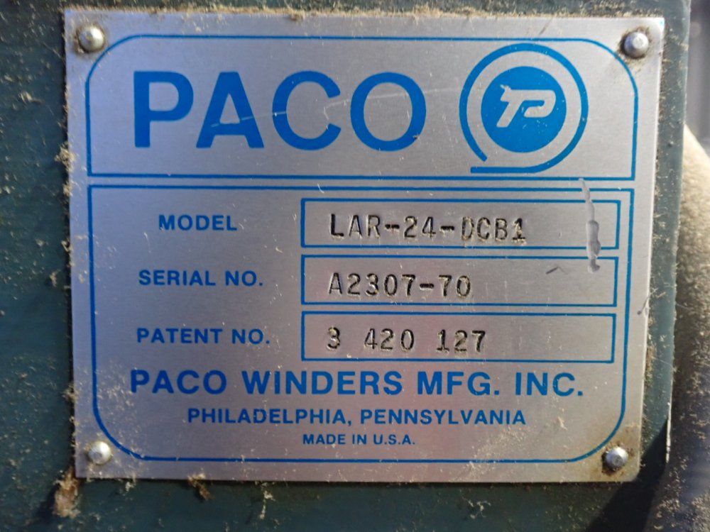 Paco Winders Straightener, Cutoff And Cabinet - Lar-24-dcb1