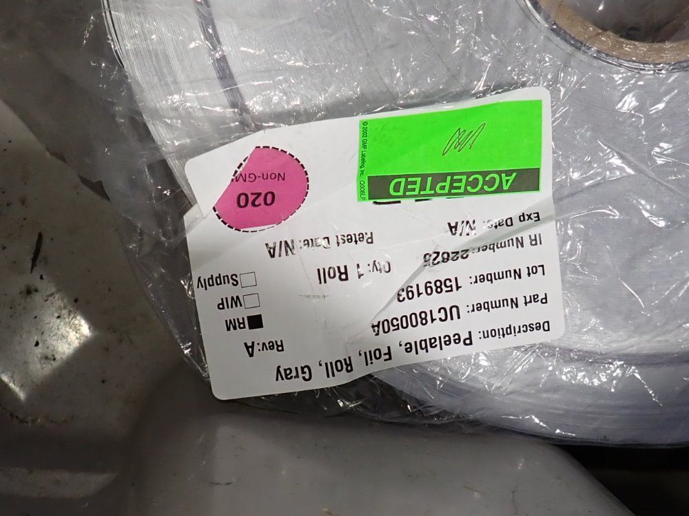 Peelable Foil Rolls