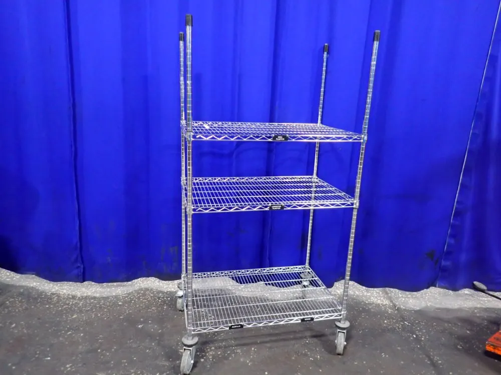Quantum Storage Systems 3 Shelves (24" X 35 1/2") Portable Wire Shelf