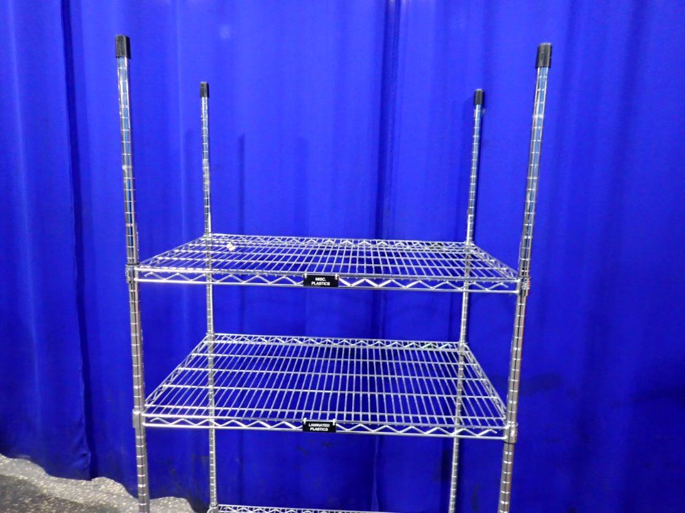 Quantum Storage Systems 3 Shelves (24" X 35 1/2") Portable Wire Shelf