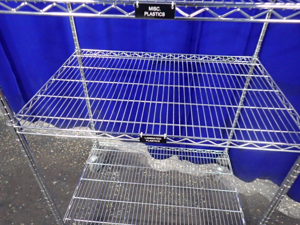 Quantum Storage Systems 3 Shelves (24" X 35 1/2") Portable Wire Shelf